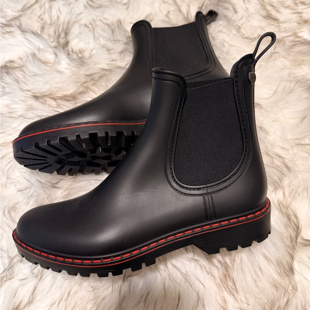 Igor Chelsea Rain Boots with Red Trim